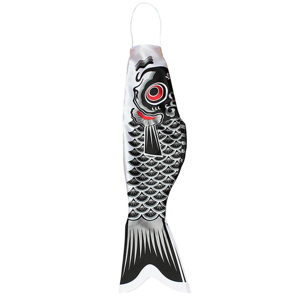 40/55/70/100cm Fish Flag Traditional Japanese Carp Windsock Hanging Pendant Decoration Fish Windsock Yard Carp Windsock Streamer 40cm