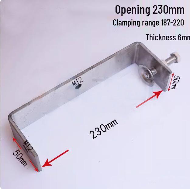 C304 Tiger Claw U-Shaped Stainless Steel Pipe Clamp