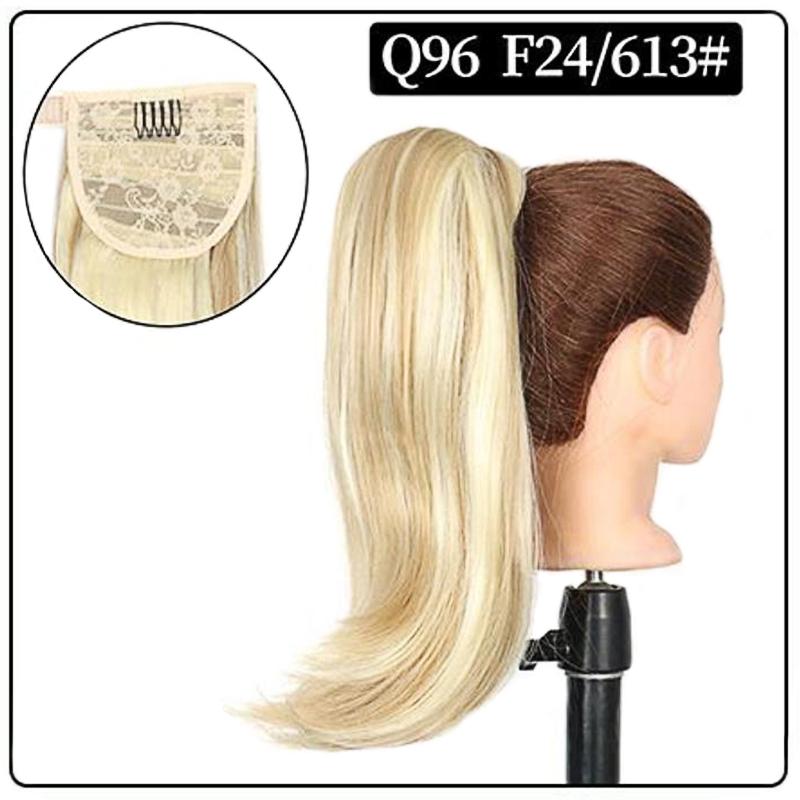 MERISIHAIR Women Natural Ponytail 18 Inch Synthetic Elastic Wrap-around Wig Clip Multi-color Ponytail Synthetic Fiber Hairpiece Daily Use