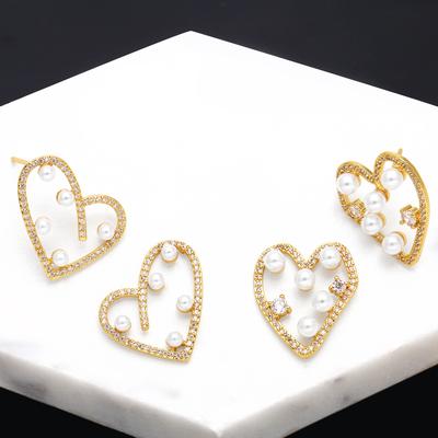 2023 nowe mody dojazdy proste kolczyki nieregularne kolczyki w kształcie brzoskwiniowego serca kolczyki