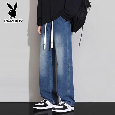 Men's Loose Fit Straight Wide Leg Jeans