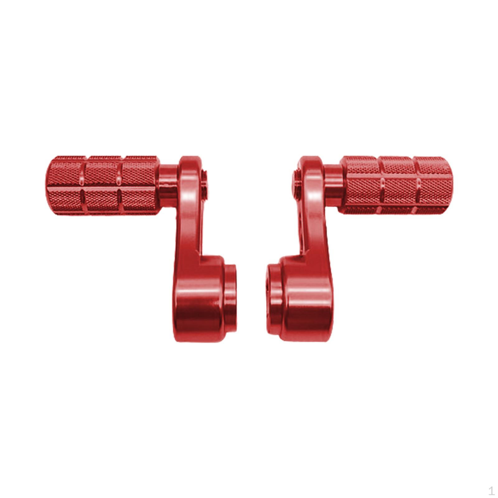 

2 шт. подставки для ног, педали, ремонт аксессуаров для мотоциклов, запасные части, педаль для велосипеда с ЧПУ красный