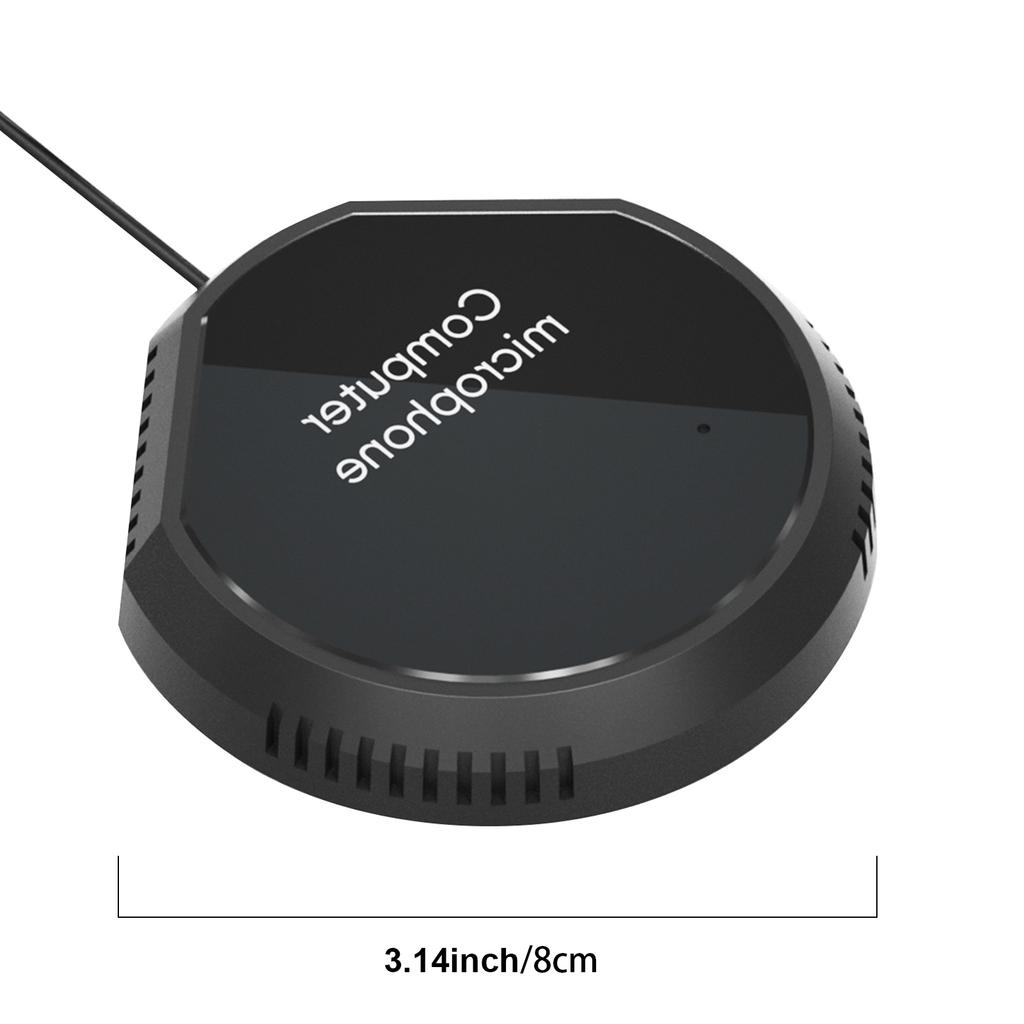 Desktop USB Conference Speakerphone Microphone 360 degrees  Omnidirectional Condenser Plug & Play PC Computer Mic