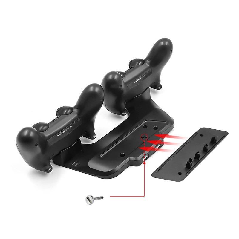For Ps4 Slim Pro Two-in-one Host Vertical Bracket Base Ps4 Game Handle Dual-seat Charger
