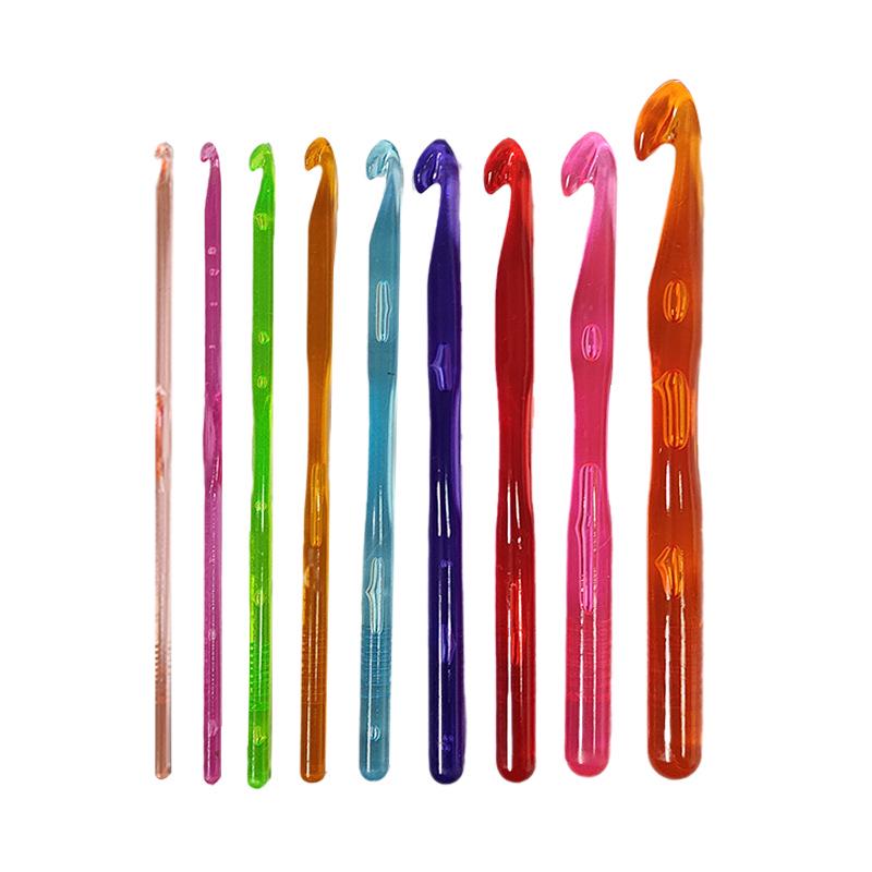 Aluminum & TPR Soft Handle Crochet Hook Set for DIY Knitting and Sweaters