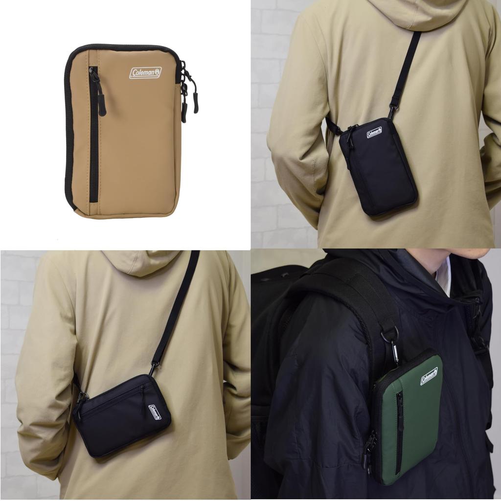 Etsumi Coleman Kollaborationsmodell Smart Pouch Sand Intelligente Schultertasche mit Schultergurt Kompatibel mit Google und mehr Universelle Smartphone-Hülle