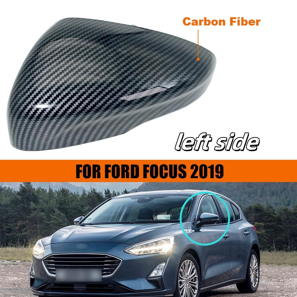 Carbon Fiber Rear Mirror Housing Cover Cap For Ford Focus Car Accessories Door Mirror Shell Black