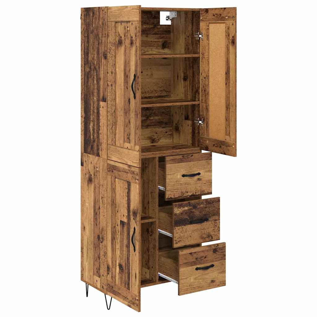 Highboard Reclaimed Wood 69.5 x 34 x 180 cm Particleboard