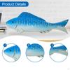 Fish Statue Wooden Figurine Birthday Gift Sculpture Ornament for Living Room Cafe Table