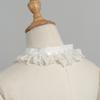 Vintage Ruffled Pearl Detachable Fake Collar Choker Elegant Lace Neck Collar For Dress Shirt Wedding Party Cosplay Decor