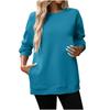 Women Winter Tops Women's Long Sleeve Sweatshirt Casual Crewneck Loose Fit Pollover Fleece Tops