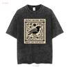 Crows Before Bros Support Your Local Murder Soft Style T Shirt Vintage Washed Graphic Designer Clothes Homme Comfortable