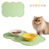 Langlebige Silikon-Haustierfuttermatte Wasserdicht Rutschfestes Design Hundefuttermatte Erhöhte Ränder Leicht zu Reinigen Katzenfuttermatte Haustierbedarf