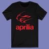 T-shirt Grafica con Logo Rosso Aprilia