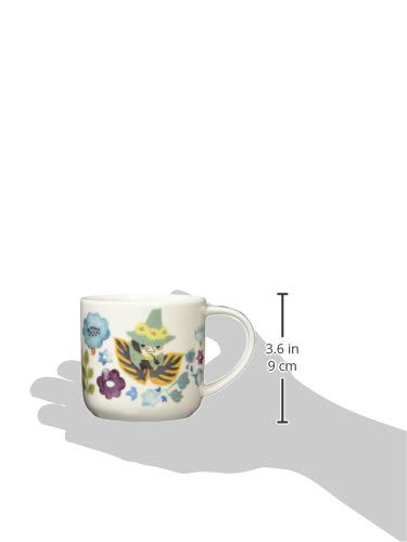 YAMAKA MOOMIN Herbarium Mug Snufkin Design 350ml White Nordic Style Tableware Gift Wedding Gift Mother's Day Gift MM2103-11
