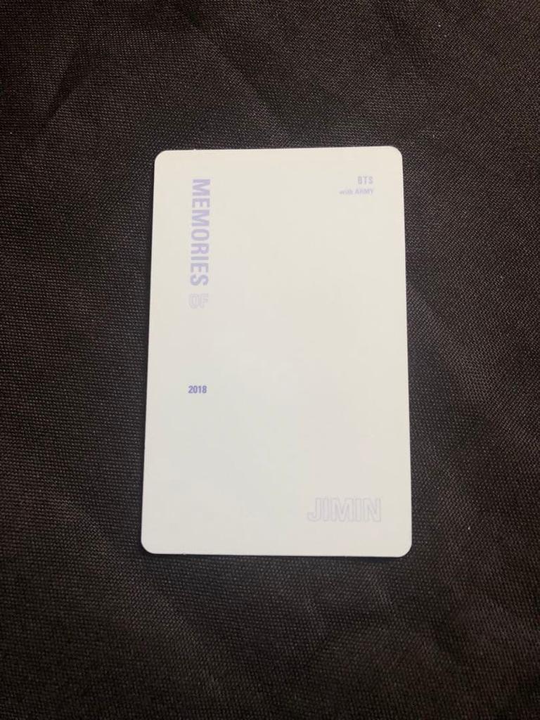 [USED] BTS MEMORIES OF 2018 Trading Card Jimin Official