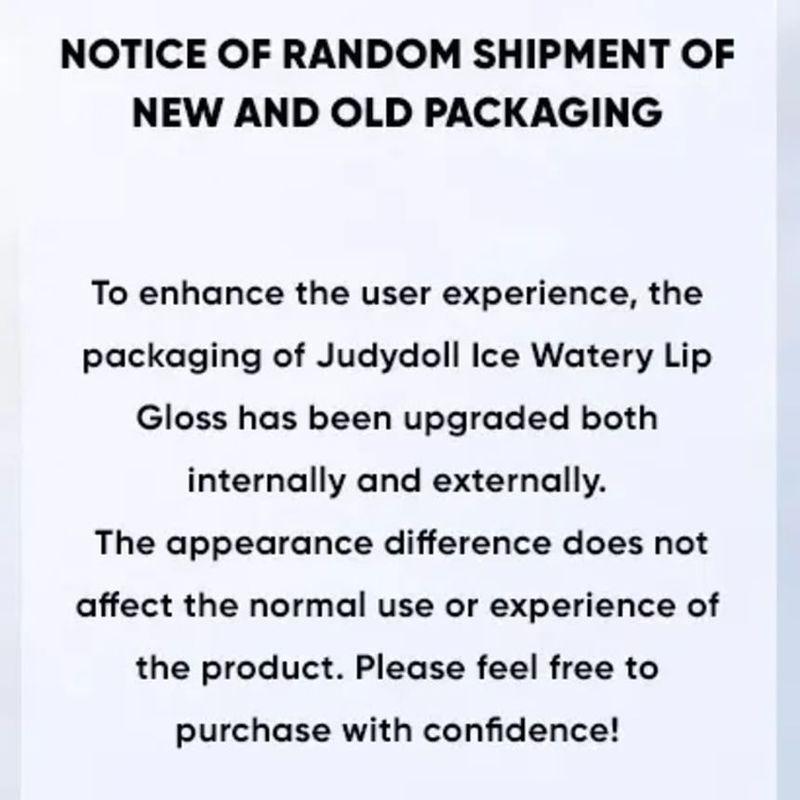 Judydoll - New Ice Watery Lip Gloss - 2 colours