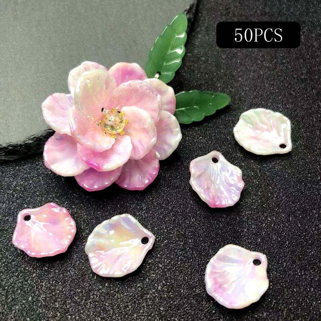 50 Pieces Children Hairpin DIY Peony Petals, Petal Hair Accessory ,Cute Pin Simulation Flower