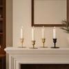 Candlestick Holder Vintage Metal Taper Candle Stand for Dining Table Wedding Party Centerpiece