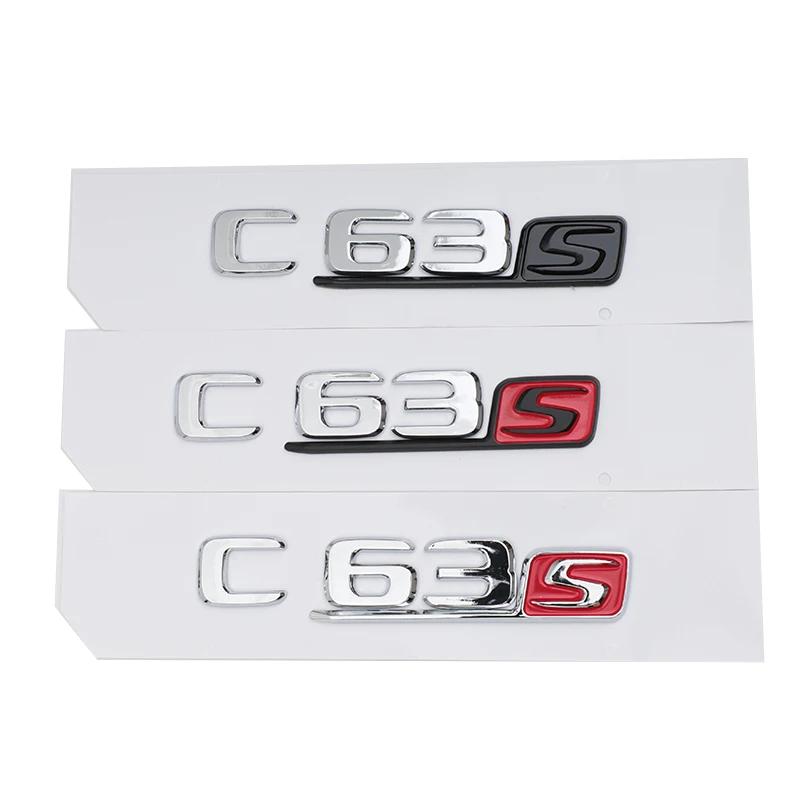 Auto-Tuning Für Mercedes Benz AMG C-Klasse W204 W205 C63 C63S Buchstabenlogo 3D ABS Aufkleber Auto Heckklappe Emblem Namensschild Aufkleber