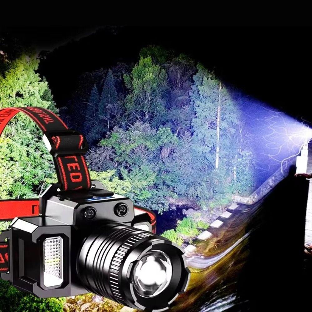 Motion Sensor LED Headlight Powerful Bright Waterproof Head Lamp Flashlight Work Light  Fishing