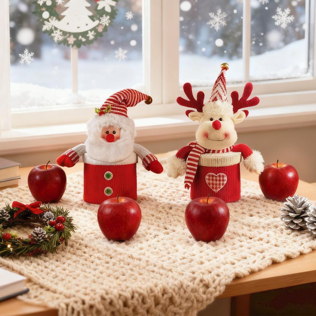 Weihnachtsabend Süßigkeitenglas, Kreative Kinder-Geschenkbox, Vorratsglas, Weihnachtliche Tischdekoration