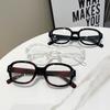 New Retro Small Frame Glasses Frame For Women's Pography Concave Shaped Eyewear Frame Personalized Flat Lens