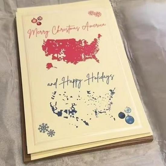 С Рождеством Америка Открытка 1 Pack