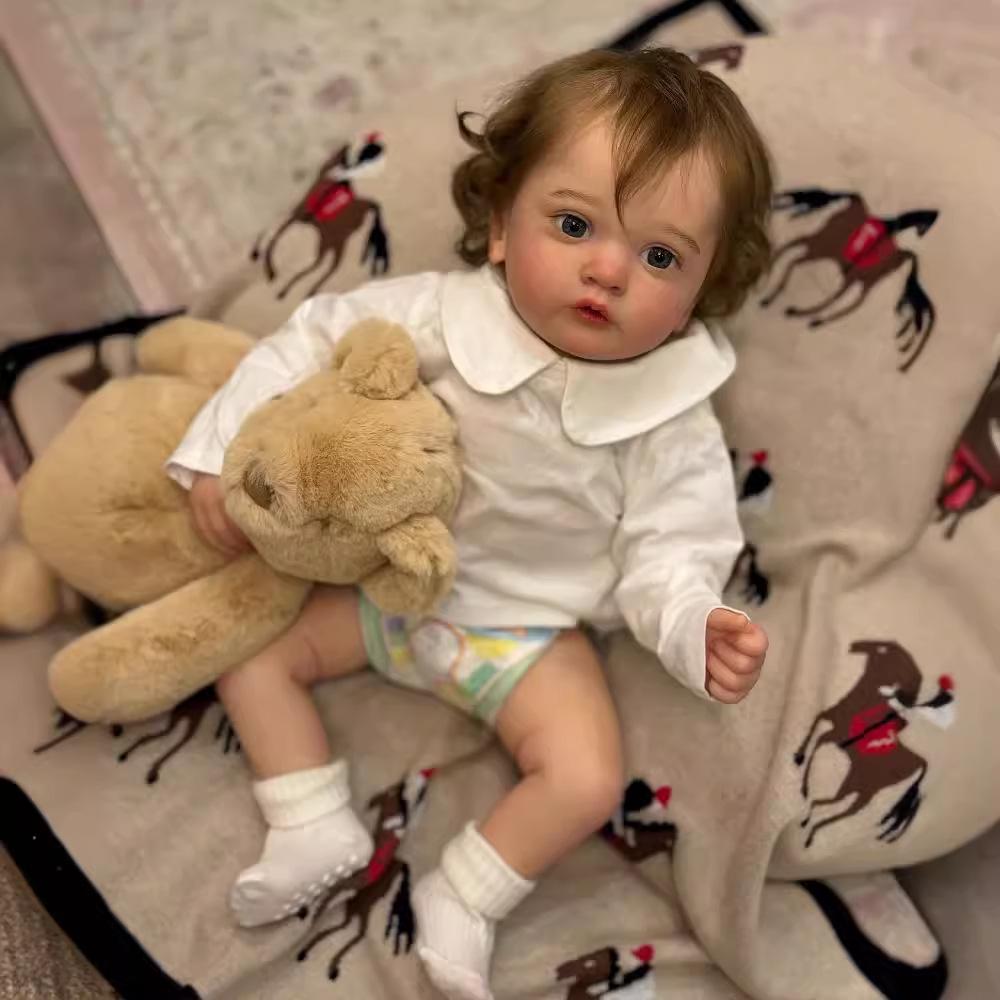 NPK 60cm Realistic Reborn Baby Doll Ayana with Visible Veins 60cm Cloth Body