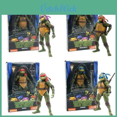 Neca 7" Tmnt Ninja Turtles 1990 Movie Action Figures Model Toy