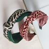 Bohemian Embroidered Headband Ethnic Floral Wide Band For Women Elegant Hair Accessory With Simple Design