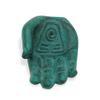 Incense Burner Stone Hand Earth Protect Green