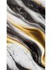 Shein Black & Gold Marble Self-Adhesive Wallpaper, Oil-Proof Home Decor PVC Sticker, Influencer Background Wall.