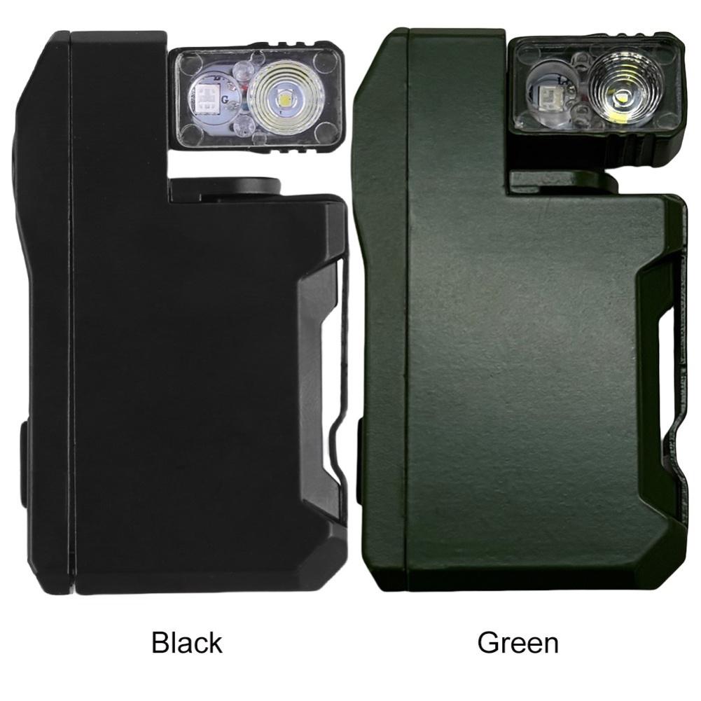 Portable Rechargeable EDC Flashlight 400 Lumens Flat Pocket Flashlight Magnetic Keychain Flashlight for Outdoor Camping Hiking