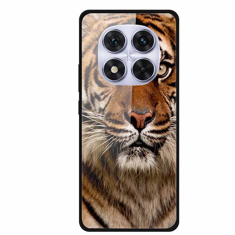 Tempered Glass Case For Redmi Note 14 Pro Coque 14Pro Flowers Phone Cases For Xiaomi Redmi Note14 Pro Hard Back Cover Case Funda