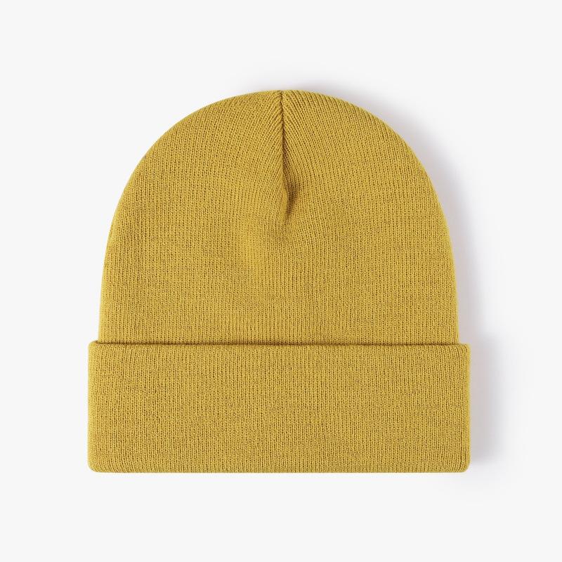 Winter New Warm Knitted Wool Hat LOGO Embroidery Show Face Small Fashion Pullover Hat Ear Protection Hat