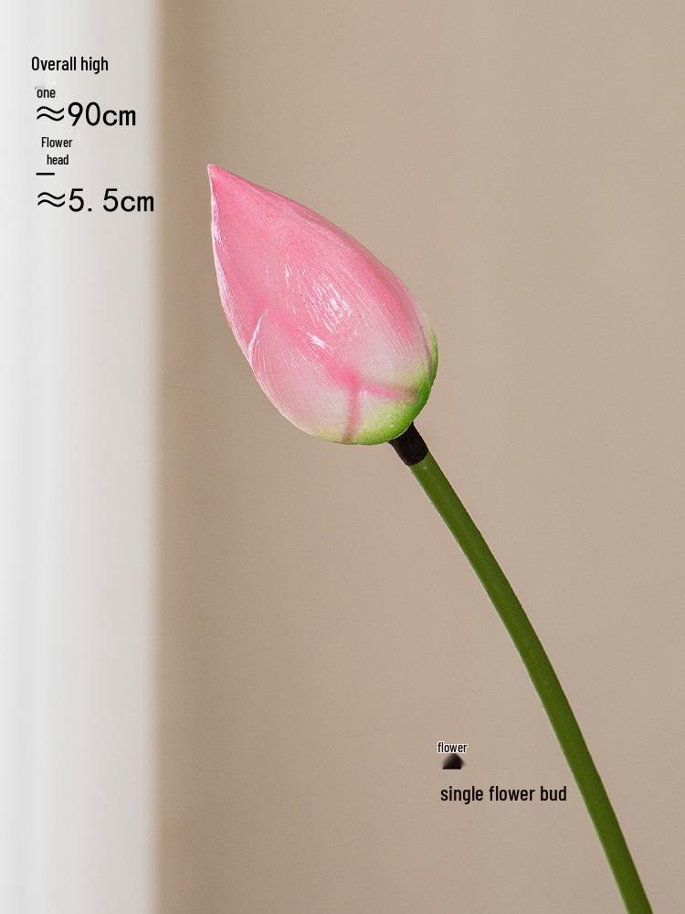 High-End PU Lotus Simulation: Chinese-Style Artificial Flower Decoration and Photo Prop for Living Room.