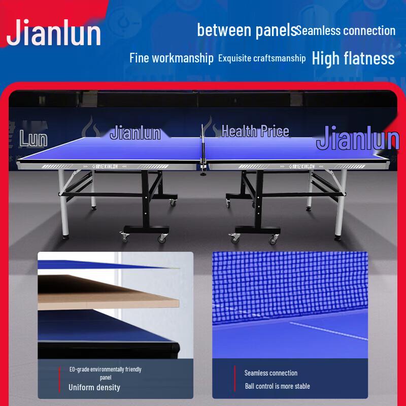 JEEANLEAN Indoor Foldable 25mm Ping Pong Table