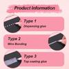 12Pcs 6 Color Roller Glues Pen Quick Dry Drying Adhesive Apply Glues Like Writing for Art Craft Card Making Scrapbooking