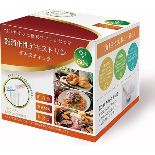 

Doctor-Approved Indigestible Dextrin, Individually Wrapped, Large Capacity (6g x 60 Packets), Soluble Dietary Fiber, Stick Type, Easy to Carry, Made w