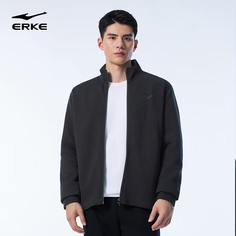 Erke Men's Stand Collar Knit Cardigan Jacket