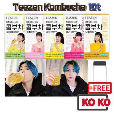Teazen Kombucha Powder 5 Flavor - Citron, Berry, Pineapple, Peach, Lemon