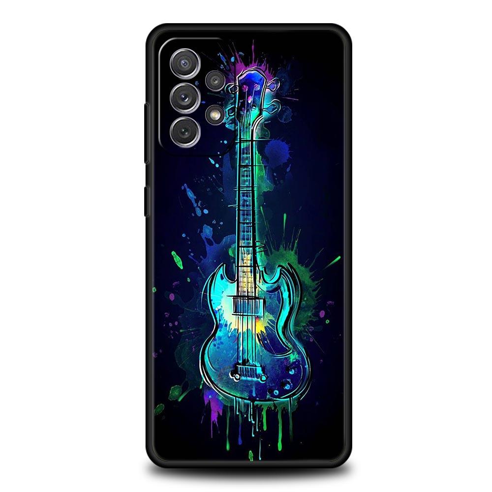 Guitar Music Art Phone Case For Samsung Galaxy A17 A07 A55 A35 A25 A15 A05 A33 5G A31 A23 A21s A13 A41 A73 A53 A51 A71 A03 Cover