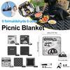 Tapis de sol de pique-nique Coussin de camping extérieur Pliable Imperméable et résistant à l'humidité Matelas de couchage de tente extra épais