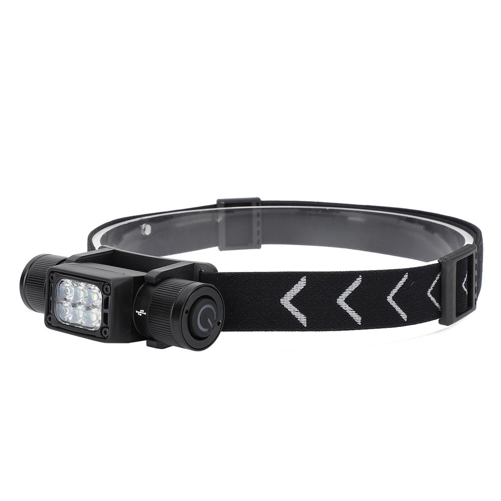 LED Headlamp 7 Modes Aluminum Alloy Waterproof USB Rechargeable Lightweight Head Lamp Flashlight