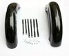 ROYAL ENFIELD BULLET 350cc BLACK FRONT & REAR MUDGUARD FENDER BUMPER SET GEC