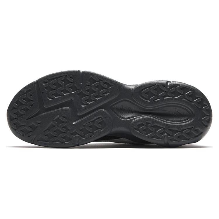 Anta Chao Bai Gz Abrasion Resistant Breathable Low Top Casual Shoes Women's Gray Black 122348812-3