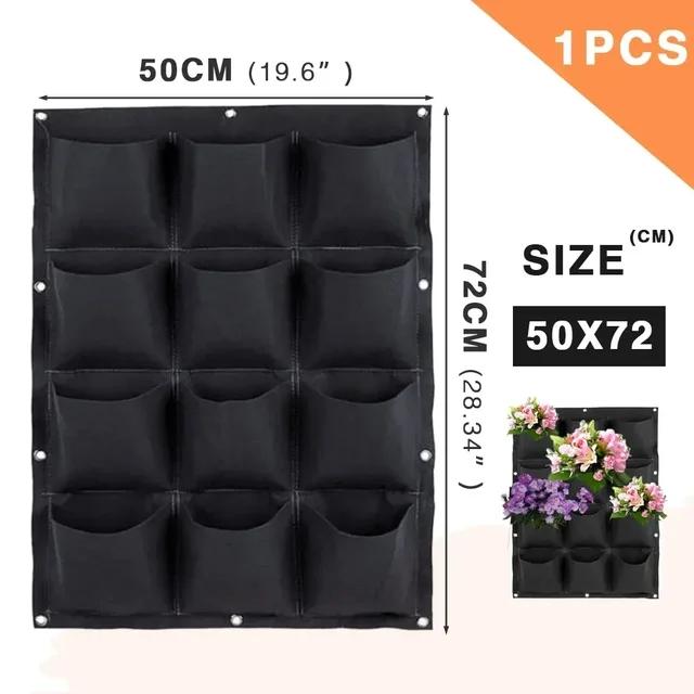NEU Wandbehangtaschen Pflanztaschen Blumentopf Hausgarten Pflanztasche Garten Pflanzgefäß Vertikal Suculentas Blumentopf Wohnkultur