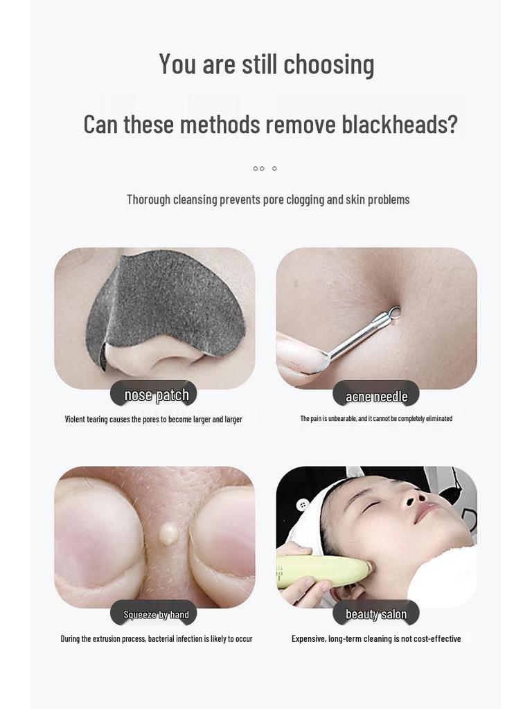 Red and Blue Light Ultrasonic Blackhead Remover & Photon Beauty Device