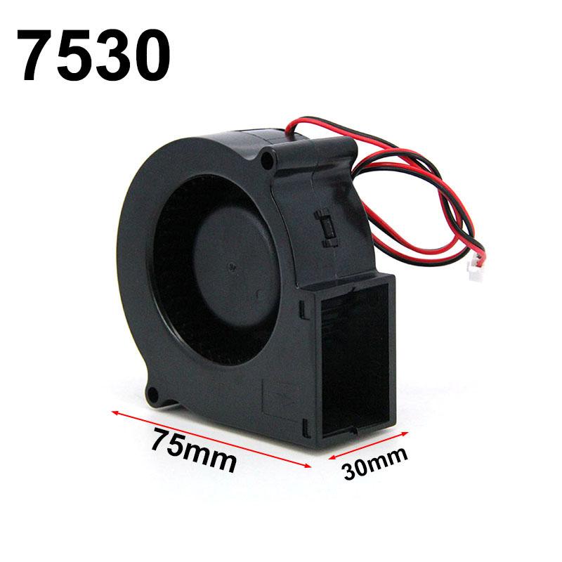 2Pin 4cm 5cm 6cm 7cm DC 5V 12V 24V 4020 5015 5020 6015 7530 Blower Turbo Cooling Fan Brushless for 3D Printer Cooler h